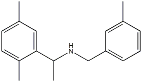 [1-(2,5-dimethylphenyl)ethyl][(3-methylphenyl)methyl]amine Struktur