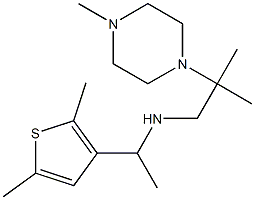 [1-(2,5-dimethylthiophen-3-yl)ethyl][2-methyl-2-(4-methylpiperazin-1-yl)propyl]amine Struktur