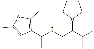 [1-(2,5-dimethylthiophen-3-yl)ethyl][3-methyl-2-(pyrrolidin-1-yl)butyl]amine Struktur