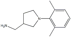 [1-(2,6-dimethylphenyl)pyrrolidin-3-yl]methylamine Struktur