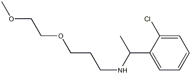 [1-(2-chlorophenyl)ethyl][3-(2-methoxyethoxy)propyl]amine Struktur