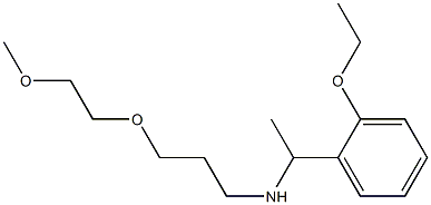 [1-(2-ethoxyphenyl)ethyl][3-(2-methoxyethoxy)propyl]amine Struktur