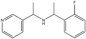 [1-(2-fluorophenyl)ethyl][1-(pyridin-3-yl)ethyl]amine Struktur