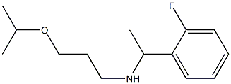 [1-(2-fluorophenyl)ethyl][3-(propan-2-yloxy)propyl]amine Struktur