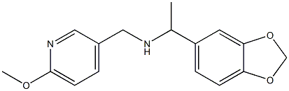 [1-(2H-1,3-benzodioxol-5-yl)ethyl][(6-methoxypyridin-3-yl)methyl]amine Struktur