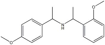 [1-(2-methoxyphenyl)ethyl][1-(4-methoxyphenyl)ethyl]amine Struktur