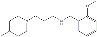 [1-(2-methoxyphenyl)ethyl][3-(4-methylpiperidin-1-yl)propyl]amine Struktur