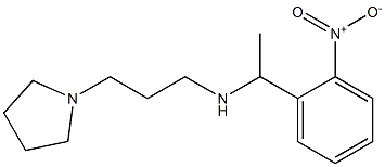 [1-(2-nitrophenyl)ethyl][3-(pyrrolidin-1-yl)propyl]amine Struktur