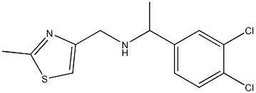 [1-(3,4-dichlorophenyl)ethyl][(2-methyl-1,3-thiazol-4-yl)methyl]amine Struktur