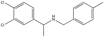 [1-(3,4-dichlorophenyl)ethyl][(4-methylphenyl)methyl]amine Struktur