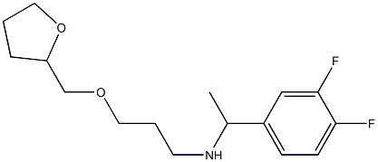 [1-(3,4-difluorophenyl)ethyl][3-(oxolan-2-ylmethoxy)propyl]amine Struktur