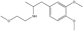 [1-(3,4-dimethoxyphenyl)propan-2-yl](2-methoxyethyl)amine Struktur