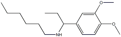 [1-(3,4-dimethoxyphenyl)propyl](hexyl)amine Struktur