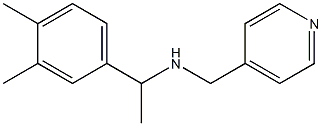 [1-(3,4-dimethylphenyl)ethyl](pyridin-4-ylmethyl)amine Struktur