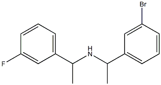 [1-(3-bromophenyl)ethyl][1-(3-fluorophenyl)ethyl]amine Struktur