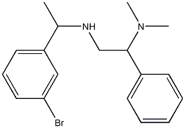 [1-(3-bromophenyl)ethyl][2-(dimethylamino)-2-phenylethyl]amine Struktur