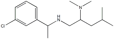 [1-(3-chlorophenyl)ethyl][2-(dimethylamino)-4-methylpentyl]amine Struktur