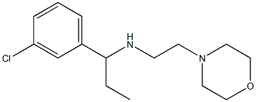 [1-(3-chlorophenyl)propyl][2-(morpholin-4-yl)ethyl]amine Struktur