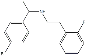 [1-(4-bromophenyl)ethyl][2-(2-fluorophenyl)ethyl]amine Struktur