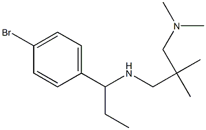 [1-(4-bromophenyl)propyl]({2-[(dimethylamino)methyl]-2-methylpropyl})amine Struktur