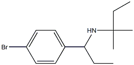 [1-(4-bromophenyl)propyl](2-methylbutan-2-yl)amine Struktur