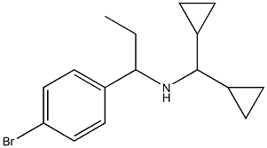 [1-(4-bromophenyl)propyl](dicyclopropylmethyl)amine Struktur