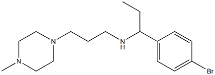 [1-(4-bromophenyl)propyl][3-(4-methylpiperazin-1-yl)propyl]amine Struktur