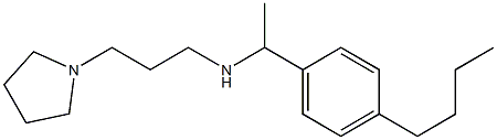 [1-(4-butylphenyl)ethyl][3-(pyrrolidin-1-yl)propyl]amine Struktur