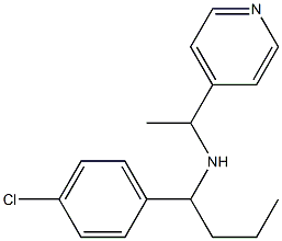 [1-(4-chlorophenyl)butyl][1-(pyridin-4-yl)ethyl]amine Struktur