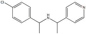 [1-(4-chlorophenyl)ethyl][1-(pyridin-4-yl)ethyl]amine Struktur