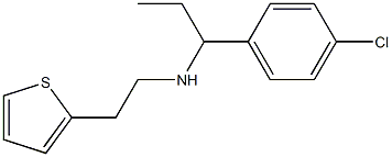 [1-(4-chlorophenyl)propyl][2-(thiophen-2-yl)ethyl]amine Struktur