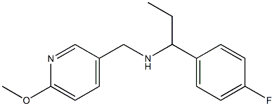 [1-(4-fluorophenyl)propyl][(6-methoxypyridin-3-yl)methyl]amine Struktur