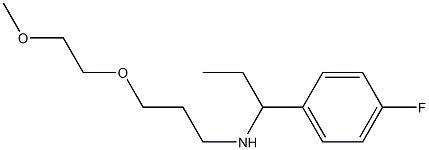 [1-(4-fluorophenyl)propyl][3-(2-methoxyethoxy)propyl]amine Struktur