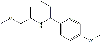 [1-(4-methoxyphenyl)propyl](1-methoxypropan-2-yl)amine Struktur