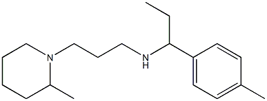 [1-(4-methylphenyl)propyl][3-(2-methylpiperidin-1-yl)propyl]amine Struktur