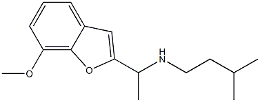 [1-(7-methoxy-1-benzofuran-2-yl)ethyl](3-methylbutyl)amine Struktur