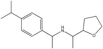 [1-(oxolan-2-yl)ethyl]({1-[4-(propan-2-yl)phenyl]ethyl})amine Struktur