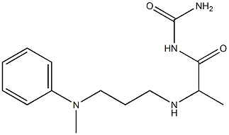 [2-({3-[methyl(phenyl)amino]propyl}amino)propanoyl]urea Struktur