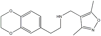 [2-(2,3-dihydro-1,4-benzodioxin-6-yl)ethyl][(3,5-dimethyl-1,2-oxazol-4-yl)methyl]amine Struktur