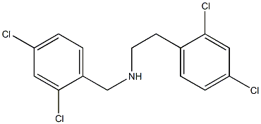 [2-(2,4-dichlorophenyl)ethyl][(2,4-dichlorophenyl)methyl]amine Struktur