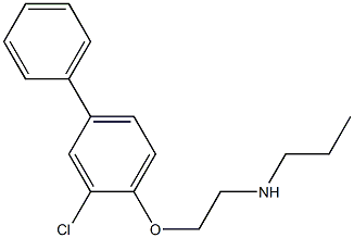 [2-(2-chloro-4-phenylphenoxy)ethyl](propyl)amine Struktur