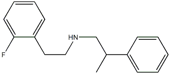 [2-(2-fluorophenyl)ethyl](2-phenylpropyl)amine Struktur