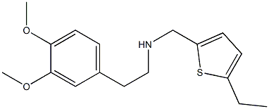 [2-(3,4-dimethoxyphenyl)ethyl][(5-ethylthiophen-2-yl)methyl]amine Struktur