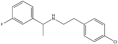 [2-(4-chlorophenyl)ethyl][1-(3-fluorophenyl)ethyl]amine Struktur