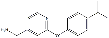 [2-(4-isopropylphenoxy)pyridin-4-yl]methylamine Struktur