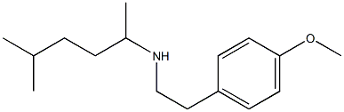 [2-(4-methoxyphenyl)ethyl](5-methylhexan-2-yl)amine Struktur