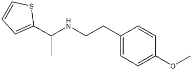 [2-(4-methoxyphenyl)ethyl][1-(thiophen-2-yl)ethyl]amine Struktur