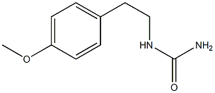 [2-(4-methoxyphenyl)ethyl]urea Struktur