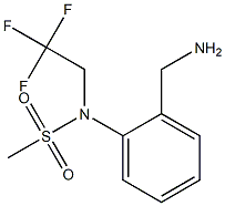 [2-(aminomethyl)phenyl]-N-(2,2,2-trifluoroethyl)methanesulfonamide Struktur