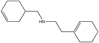 [2-(cyclohex-1-en-1-yl)ethyl](cyclohex-3-en-1-ylmethyl)amine Struktur